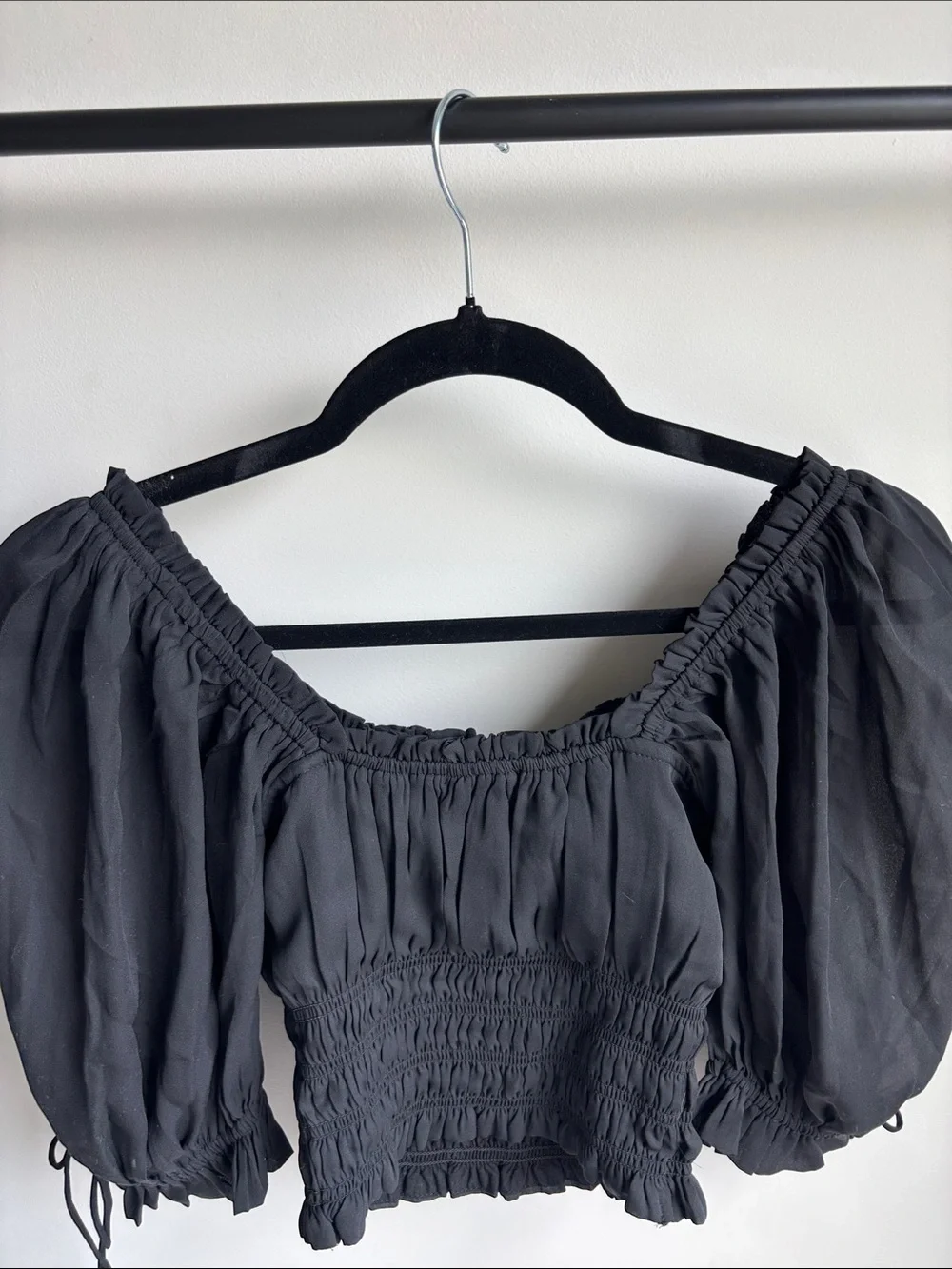 Abercrombie & Fitch Stringy Ruched Squareneck Top - NWT